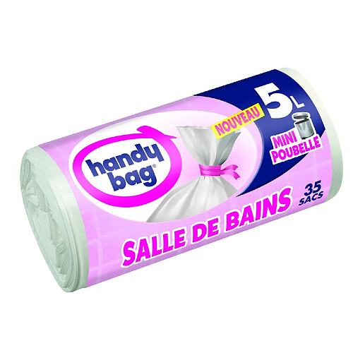 HANDY BAG 35 Sacs poubelle salle de bains 5 litres