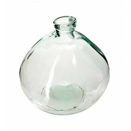 Vase Rond en Verre Recyclé Ballon 22cm Transparent