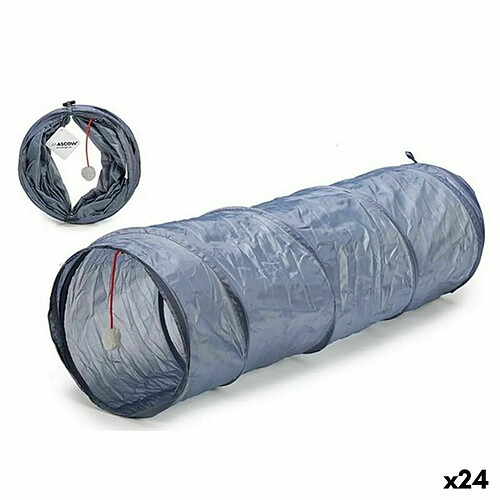 Mascow Tunnel de Jeu Pliable pour Animaux de Compagnie 90 x 25 x 25 cm (24 Unités)