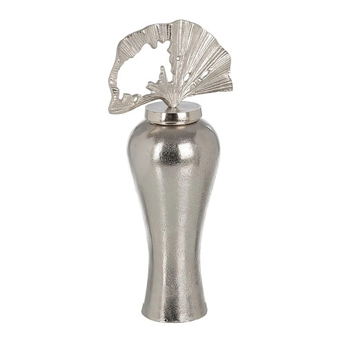 BigBuy Home Vase 14 x 14 x 43 cm Métal Argent