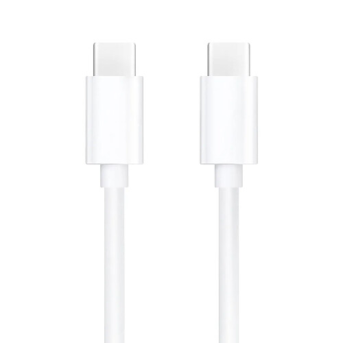 Mayaxess Câble iPhone 16 / 15 USB-C vers USB-C 20W 1 mètre Blanc