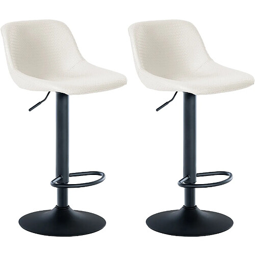 Non Lot de 2 tabourets de bar Loft simili cuir