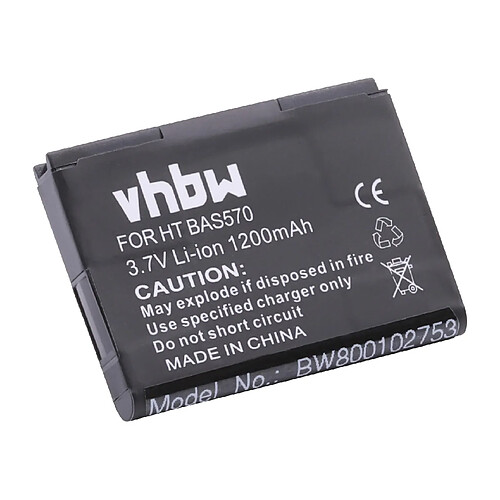 Vhbw Batterie LI-ION 1200mAh pour HTC A810, A810E, Chacha, PH06130, Status, Google G16, remplace BH06100, BA S570