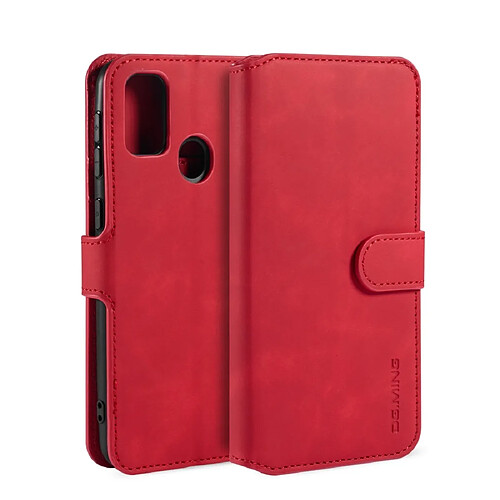 Wewoo Housse Coque Pour Galaxy M30s Etui à rabat horizontal côté huile avec supportlogements cartes et portefeuille Rouge