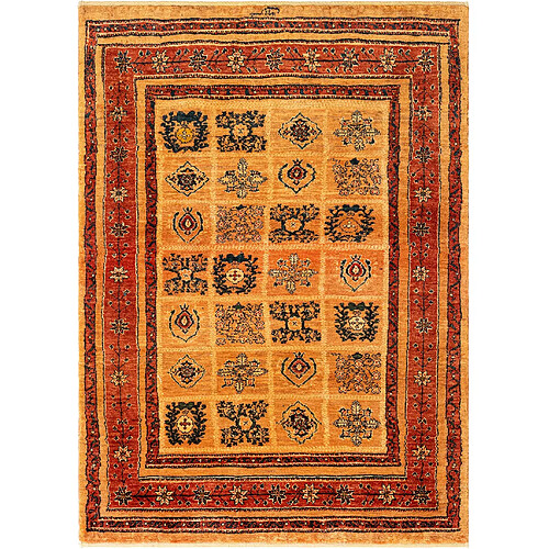 Vidal Tapis de laine 147x106 rouge Kashkuli