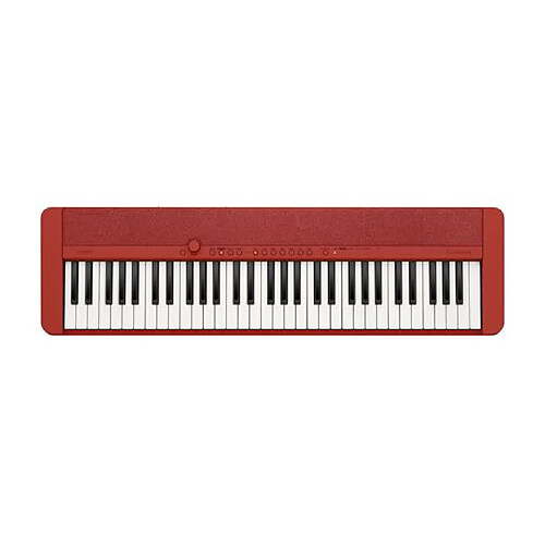 Clavier compact Casio CT S 1 RD avec 61 touches et sonorités vintage Rouge