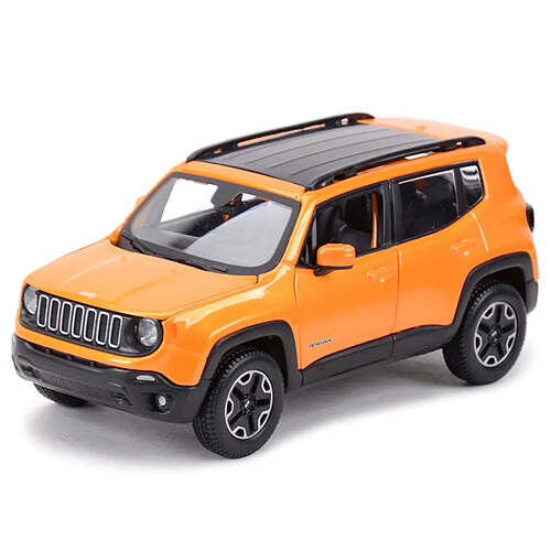 Universal 1: 24 Jeep Renegade 4x4 Chute Chute Electrostatique Moulding Car Collection Model Car Toy | Moulding Toy Car (orange)