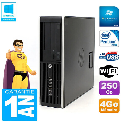 PC HP Compaq Pro 6200 SFF Intel G840 RAM 4Go 250 Go Graveur DVD Wifi W7 · Occasion