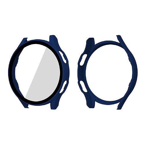 Enkay Coque en TPU 2-en-1 caoutchouté bleu foncé pour votre Samsung Galaxy Watch4 44mm