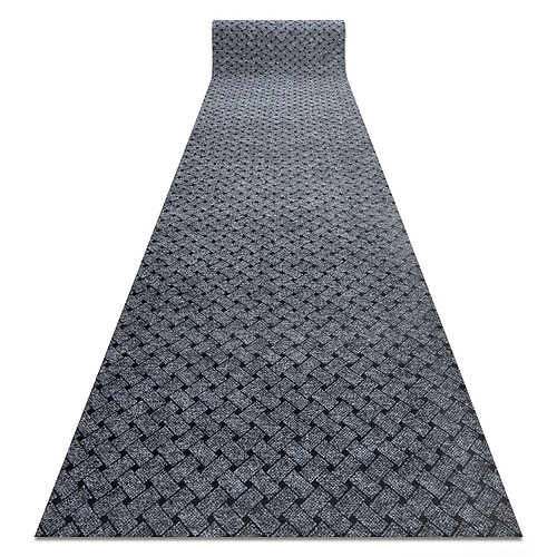 RUGSX Paillasson antidérapant pour les mètres courants 200 cm VECTRA 902 Liverpool extérieur, intérieur, sur caoutchouc - gris clair 200x310 cm