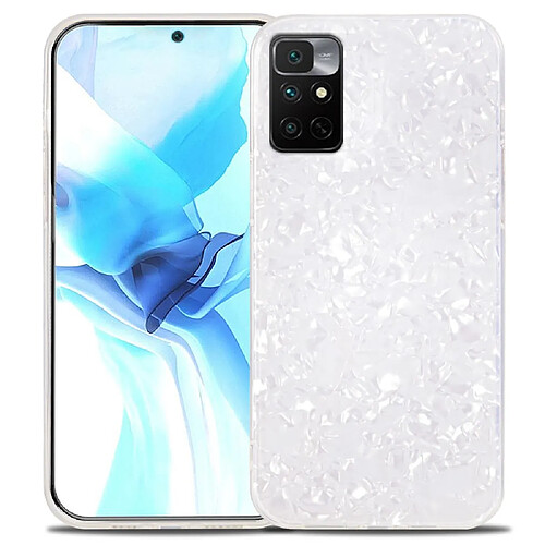 Coque en TPU + acrylique IPAKY blanc pour votre Xiaomi Redmi Note 11 4G (MediaTek)/Redmi 10