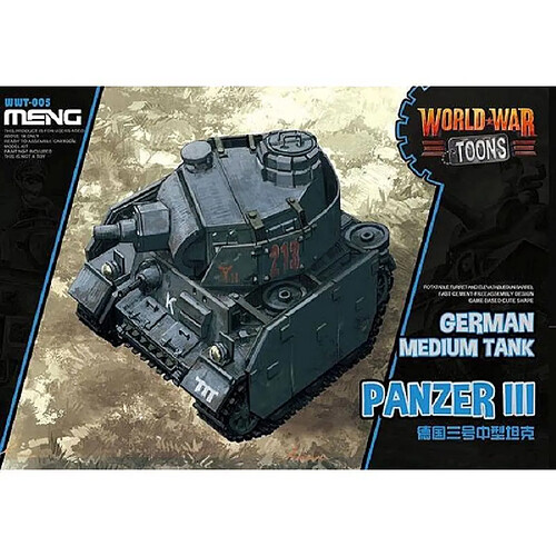 Meng Maquette Char World War Toons German Medium Tank Panzer Iii