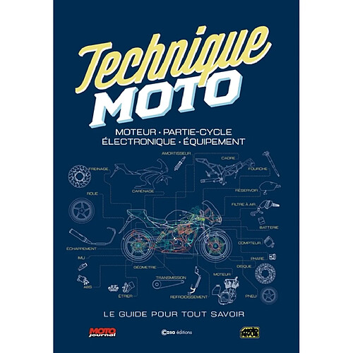 Technique moto : moteur, partie-cycle, électronique, équipement : le guide pour tout savoir