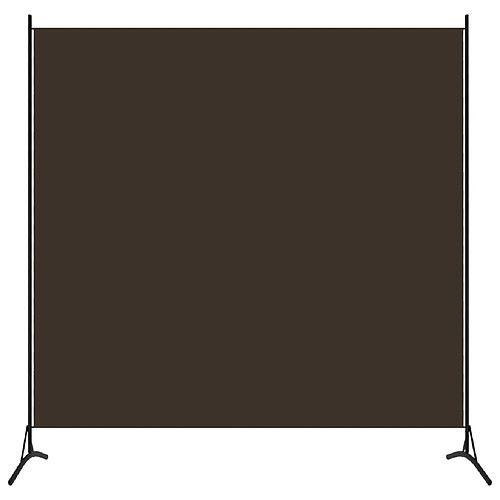 vidaXL Cloison de séparation marron 175x180 cm tissu