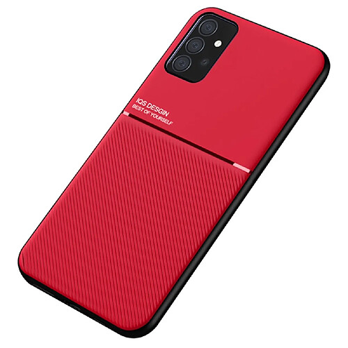 Coque en TPU + PU anti-rayures rouge pour votre Samsung Galaxy A72 4G/5G