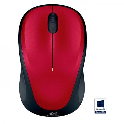 Souris LOGITECH - sans fil optique - M235 Rouge