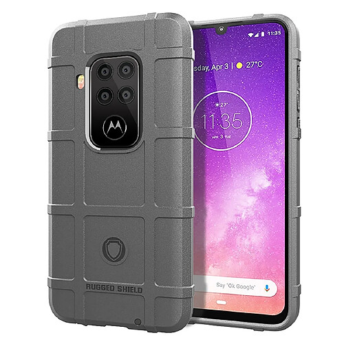 Wewoo Coque Souple Housse en silicone de protection de couverture totale anti-choc pour Motorola Moto One Pro Gris