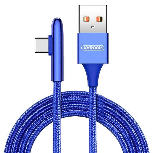 Wewoo Cable 3A USB-C / Type-C Forme de balle, charge rapide + Câble transmission données tressé en nylon, Longueur: 1 m (Bleu)