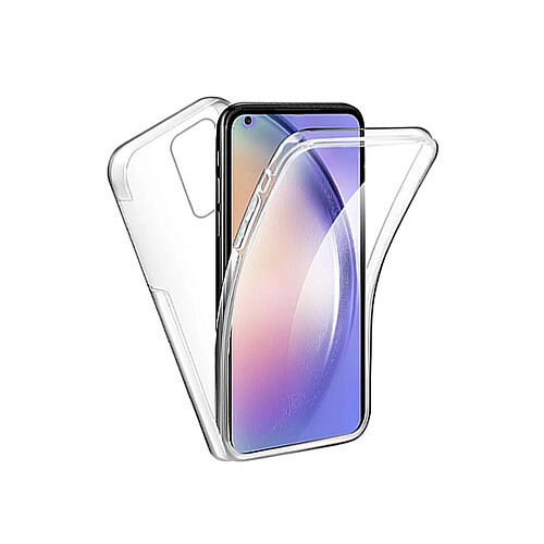 PHONECARE Coque 3x1 360° Impact Protection pour Oppo Reno 8 Lite - Transparent