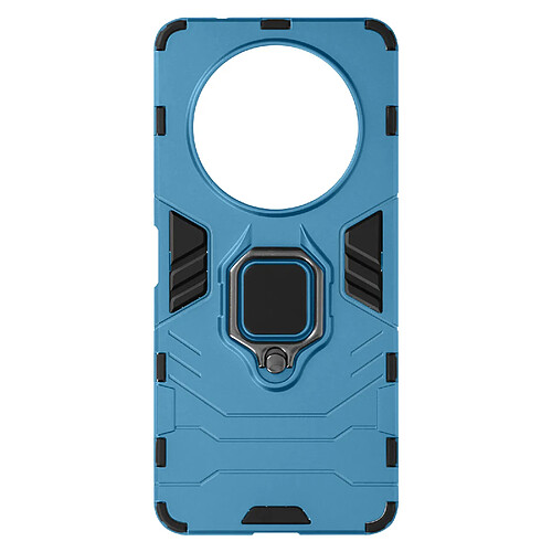 Avizar Coque pour Xiaomi Redmi A3 Anneau Support Bi-matière Antichoc Bleu Clair