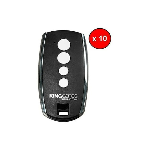 King-Gates PACK 10 Télécommandes STYLO 4K - KING GATES - Emetteur Radio Rolling Code 433.92 MHz à 4 canaux