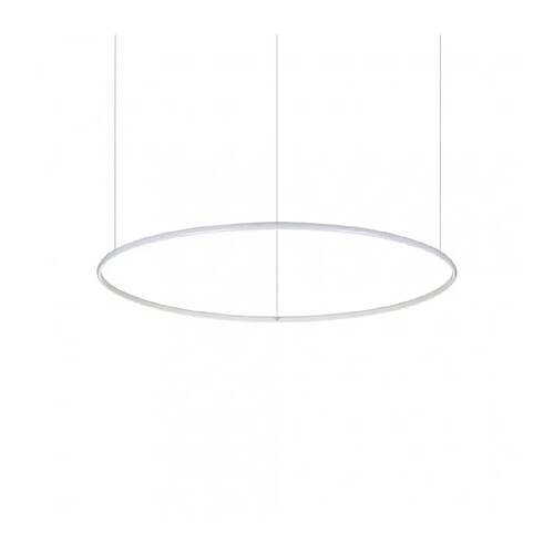 Ideal Lux Suspension LED intégré Hulahoop 1 ampoule Métal,aluminium,plastique blanc