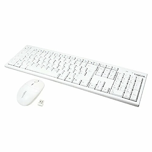 Logilink Pack Clavier - Souris sans fil ID0104 QWERTZ (Blanc)