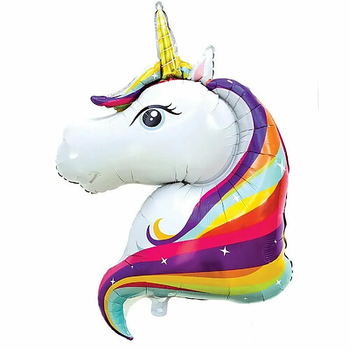 Paris Prix Ballon Gonflable Aluminium Licorne 1m Blanc