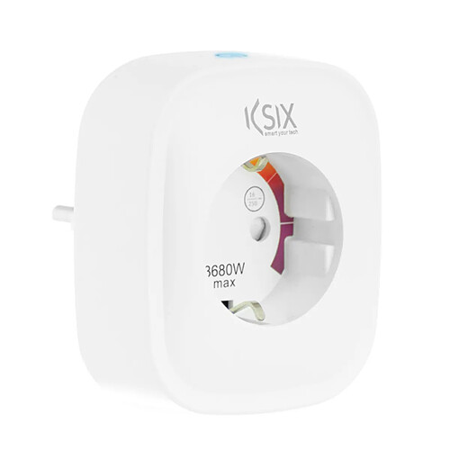 Prise Intelligente KSIX Smart Energy Slim WIFI 250V Blanc