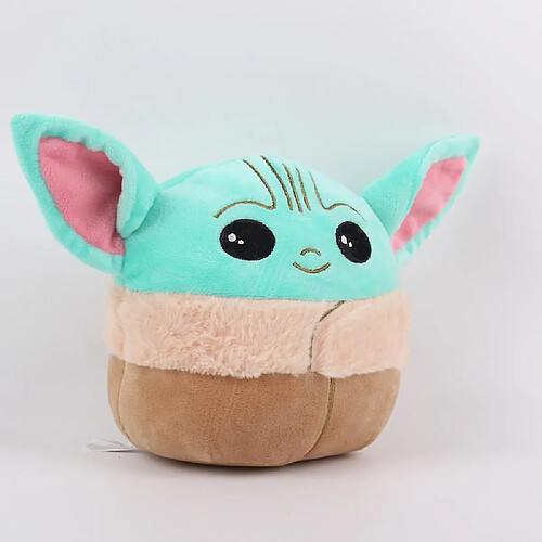 Universal Bébé Yoda Poupée Peluche Oreiller Doux Enfant Jouet Cadeau(Bleu)