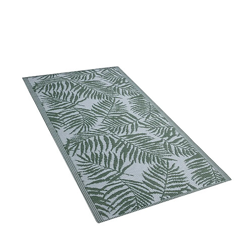 Beliani Tapis d'extérieur vert foncé 90 x 150 cm KOTA