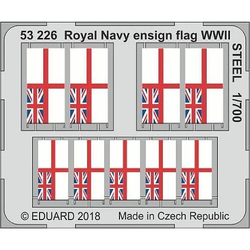 Royal Navy ensign flag WWII STEEL - 1:700e - Eduard Accessories