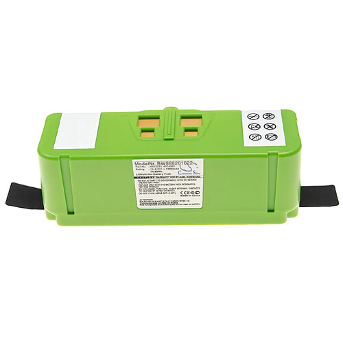 vhbw batterie remplacement pour iRobot 2130LI, 4374392, 4376392, 4462425, 4502233 pour robot électroménager (5200mAh, 14,4V, Li-ion)