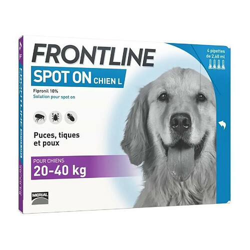 FRONTLINE Spot On chien 20-40kg - 4 pipettes