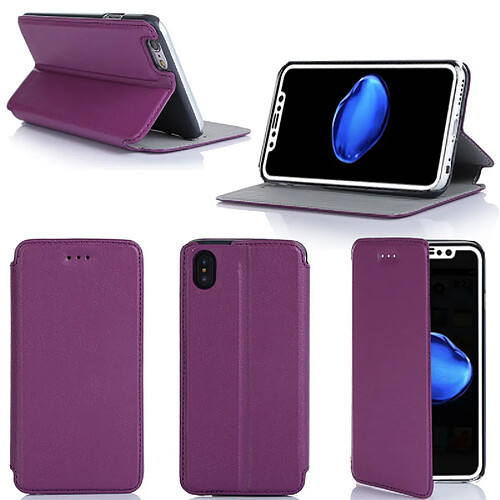 Etui luxe Apple iPhone XS MAX 6,5 pouces Ultra Slim rouge Style Cuir avec stand - Housse coque de protection smartphone 2018 / 2019 iPhone X - Accessoires pochette XEPTIO : Exceptional case !