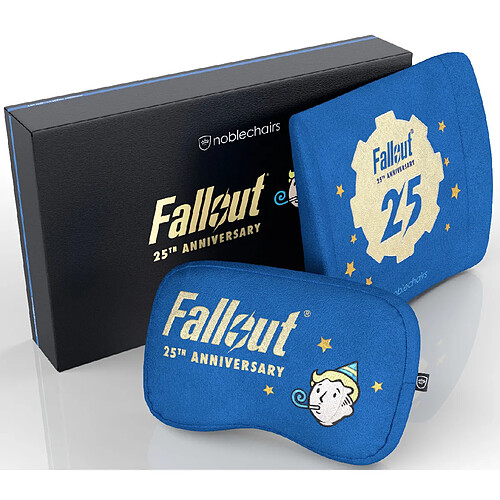 Ensemble de coussins en mousse à mémoire de forme Noblechairs - Édition Fallout 25e anniversaire