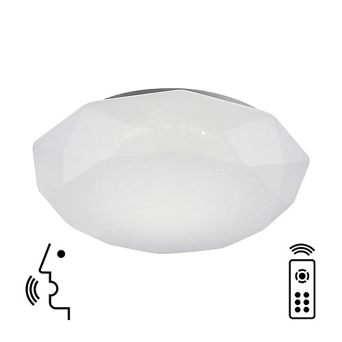 Inspired Plafonnier, LED 56W, 3000-5000K Tunable White, 4000lm, Télécommande, APP, Alexa & Google Voice Control, Blanc, 3 ans de garantie