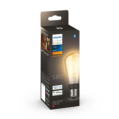 Philips Hue White ST64 Filament Single Smart LED E27, 550lm