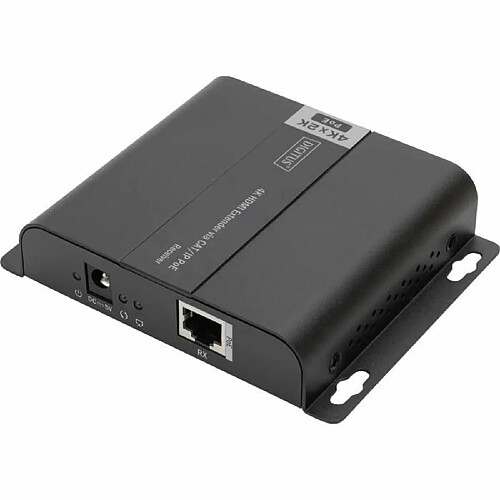 Digitus DS-55125 1 port Set extendeur HDMI extension par câble réseau, boîtier métallique, compatible avec lultra HD, av