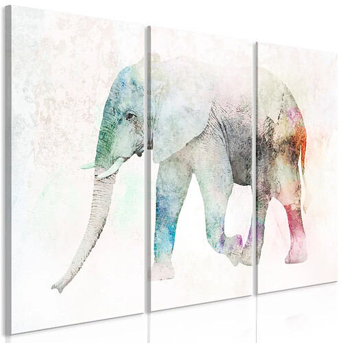 Artgeist Tableau - Painted Elephant (3 Parts) [90x60]