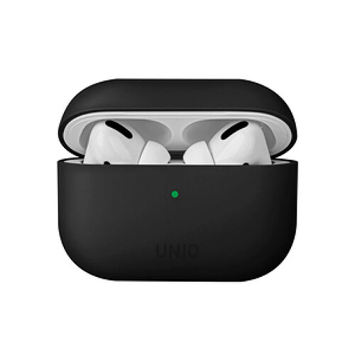 Uniq lino hybrid liquid silicone airpods pro coque ink noir