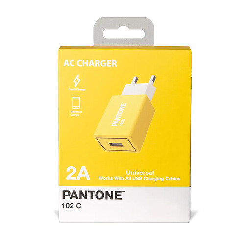 Celly PT-AC1USBY chargeur de téléphones portables Jaune Intérieure