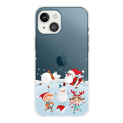 Coque en TPU antichoc, motif de Noël, antichute pour votre iPhone 14 Plus - Neige de Noël