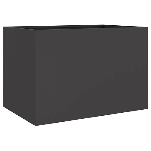 Maison Chic Jardinière,Bac à fleurs - pot de fleur noir 62x47x46 cm acier laminé à froid -GKD38554