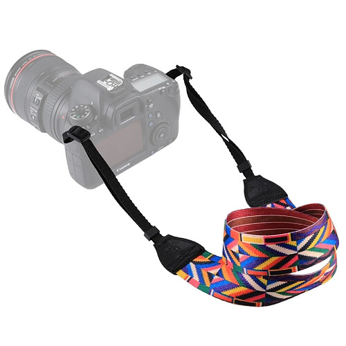 Wewoo Pour appareils photo reflex / numérique rétro style ethnique multi-couleur série bandoulière sangle ACH-619068