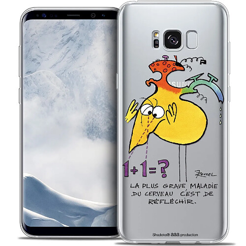 Caseink Coque Housse Etui Samsung Galaxy S8 (G950) [Crystal Gel HD Collection Les Shadoks ? Design Réfléchir - Souple - Ultra Fin - Imprimé en France]