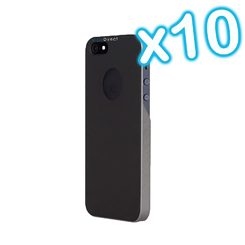 Visiodirect Lot de 10 Coque Housse de protection pour iPhone 5 de couleur noir