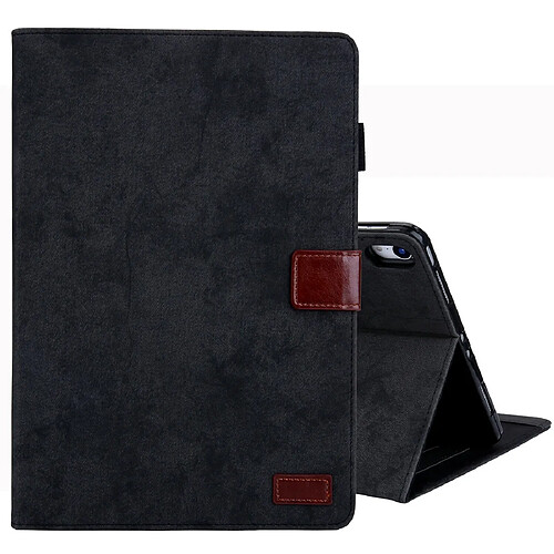 Wewoo Housse Étui Coque Pour iPad Pro 11 pouces 2018 en cuir à rabat horizontal de style commercialavec support et fente cartecadre photo et fonction veille / réveil Noir