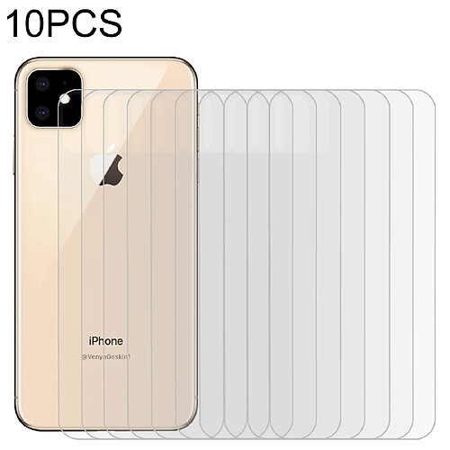 Wewoo Film de verre trempé 10 PCS pour l'iPhone 11 9H 2.5D moitié - arrière de de de téléphone portable d'écran transparent