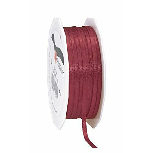 Prasent Rouleau 50 mm 3 m Ruban de Satin Double Face Bordeaux